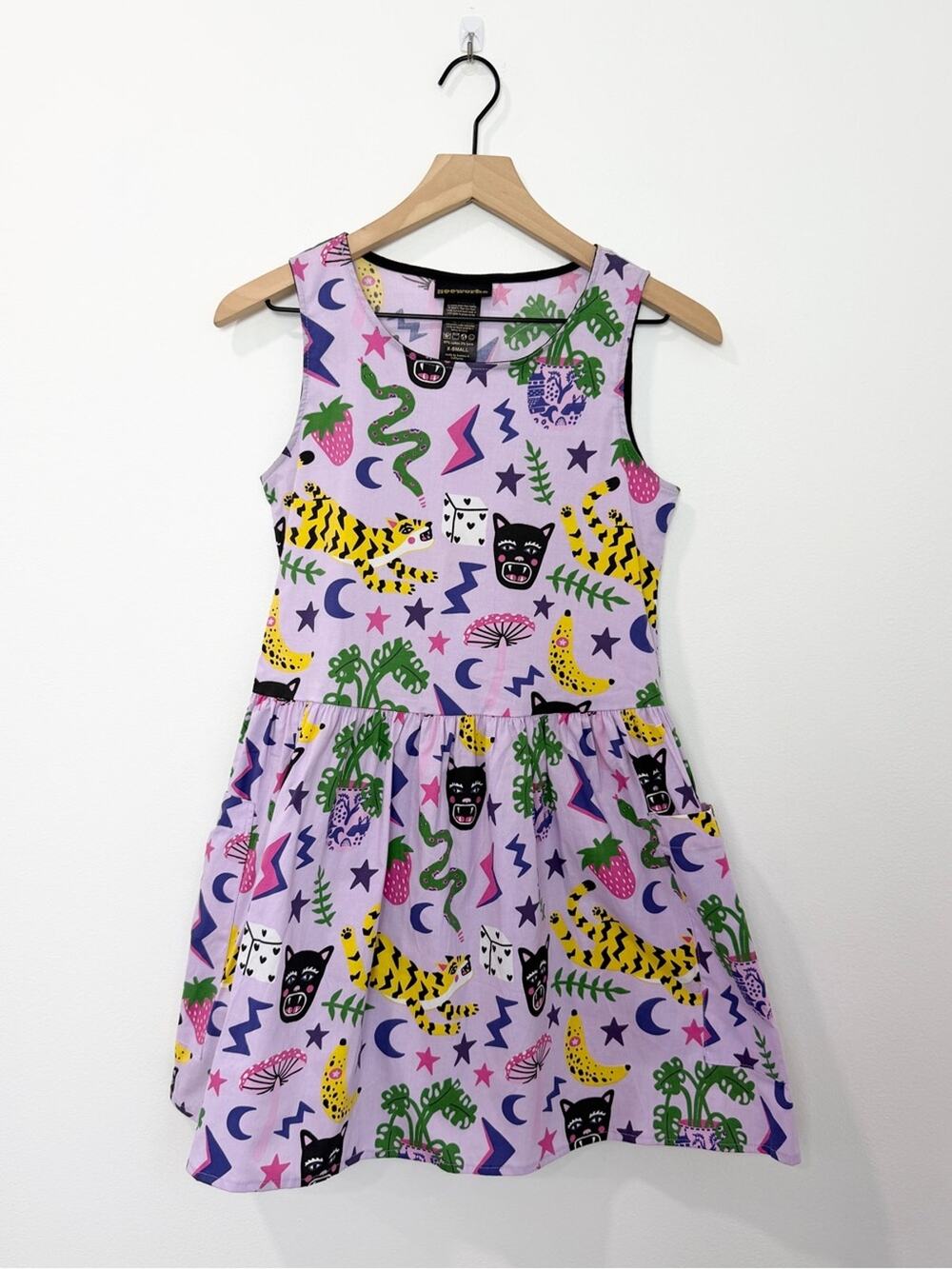 Nooworks Big Pocket Dress In Hastings Print Size XS